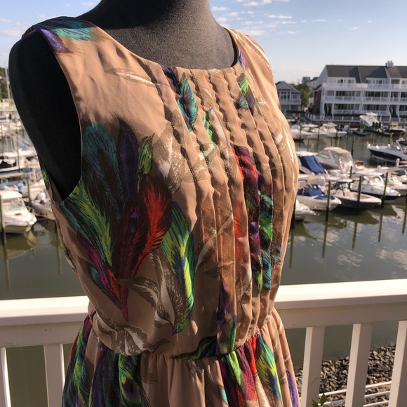 Teeze Me Fall Feather Dress 7 - Picture 2 of 5